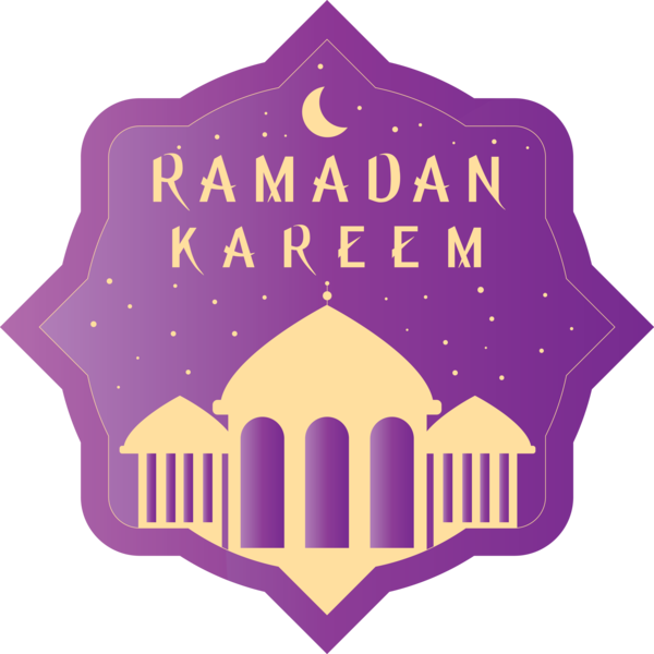 Transparent Ramadan Violet Logo Purple for EID Ramadan for Ramadan
