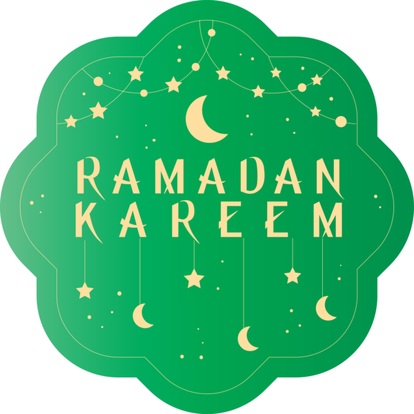 Transparent Ramadan Green Text Font for EID Ramadan for Ramadan