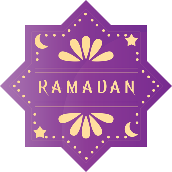 Transparent Ramadan Purple Violet Logo for EID Ramadan for Ramadan