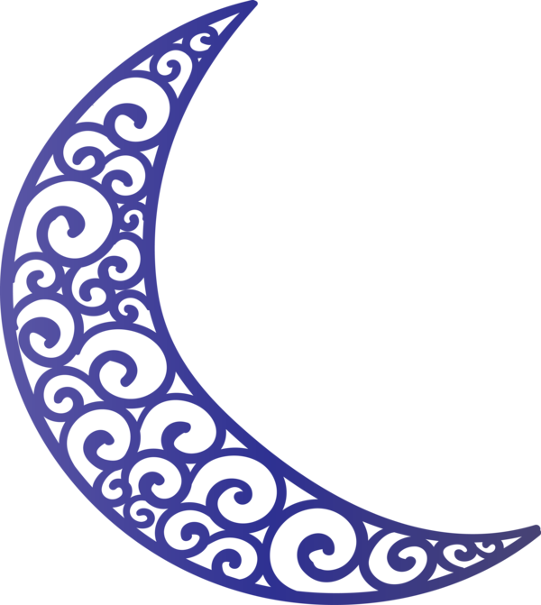 Transparent Ramadan Crescent Design Pattern for Ramadan Moon for Ramadan