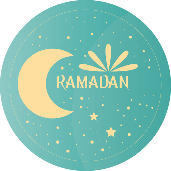 Transparent Ramadan Aqua Turquoise Circle for EID Ramadan for Ramadan