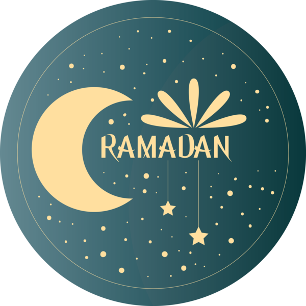 Transparent Ramadan Logo Circle Font for EID Ramadan for Ramadan