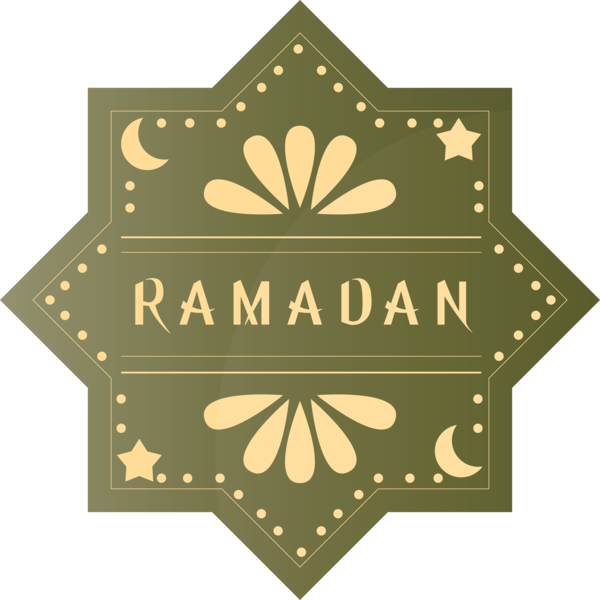 Transparent Ramadan Leaf Logo Pattern for EID Ramadan for Ramadan