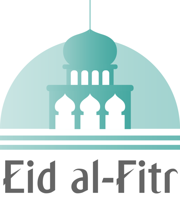 Transparent Eid al Fitr Logo Turquoise Mosque for Id al fitr for Eid Al Fitr