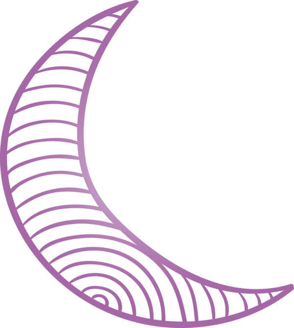 Transparent Ramadan Violet Purple Line for Ramadan Moon for Ramadan