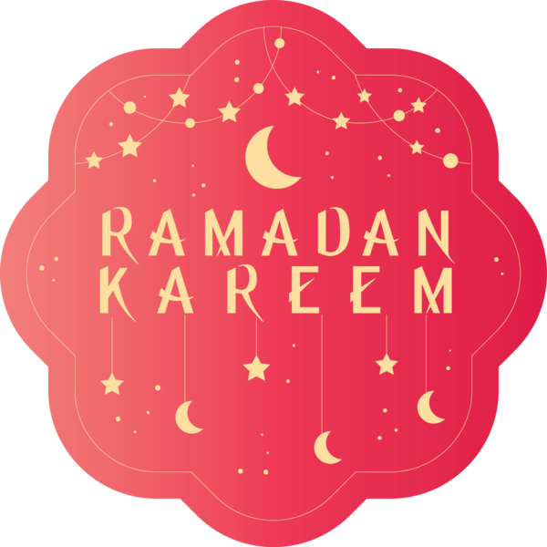 Transparent Ramadan Red Text Font for EID Ramadan for Ramadan