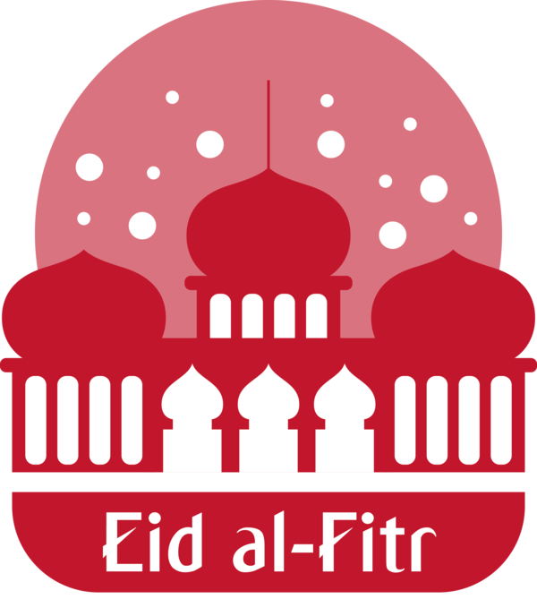 Transparent Eid al Fitr Red Pink Logo for Id al fitr for Eid Al Fitr