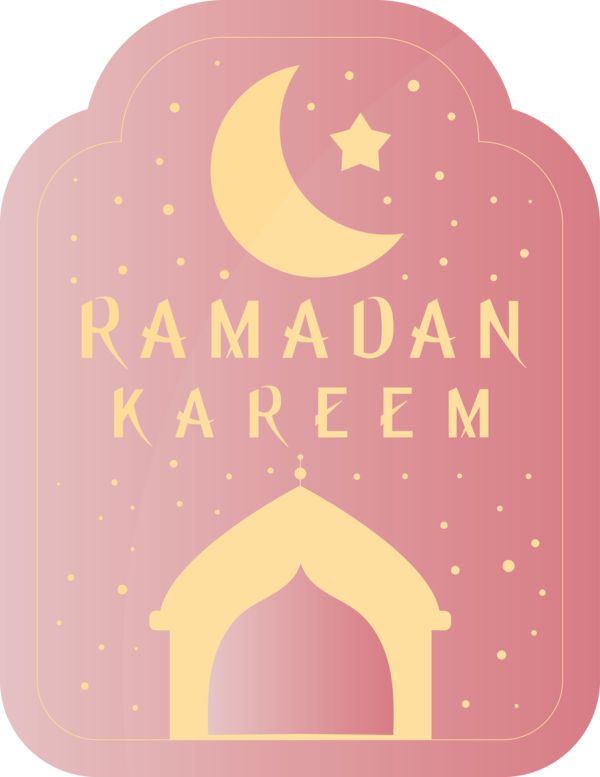 Transparent Ramadan Text Font Pink for EID Ramadan for Ramadan