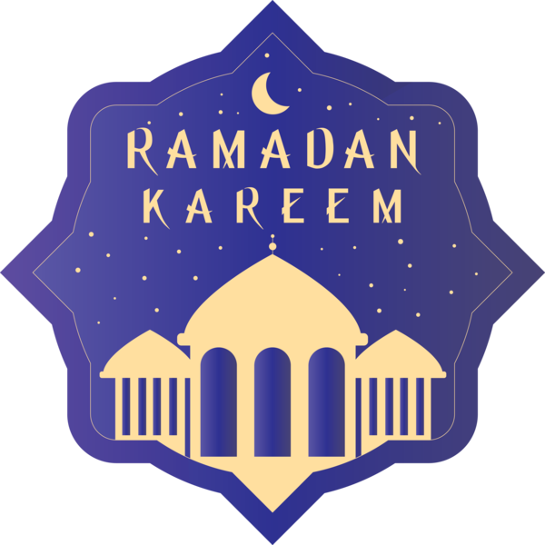 Transparent Ramadan Logo Font Label for EID Ramadan for Ramadan
