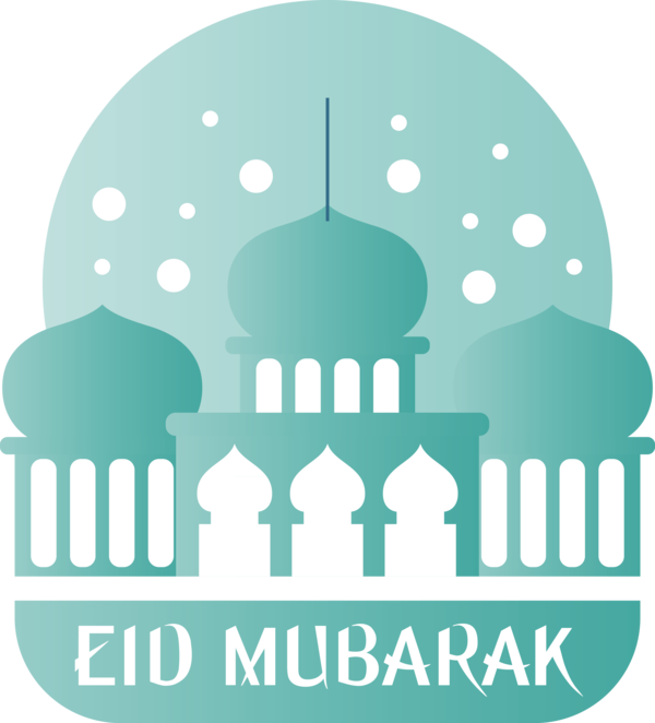 Transparent Eid al Fitr Turquoise Logo Mosque for Id al fitr for Eid Al Fitr