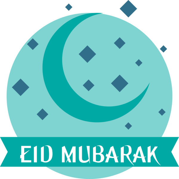 Transparent Eid al Fitr Turquoise Logo Font for Id al fitr for Eid Al Fitr