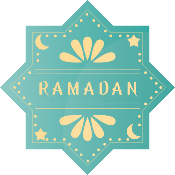 Transparent Ramadan Leaf Pattern Logo for EID Ramadan for Ramadan