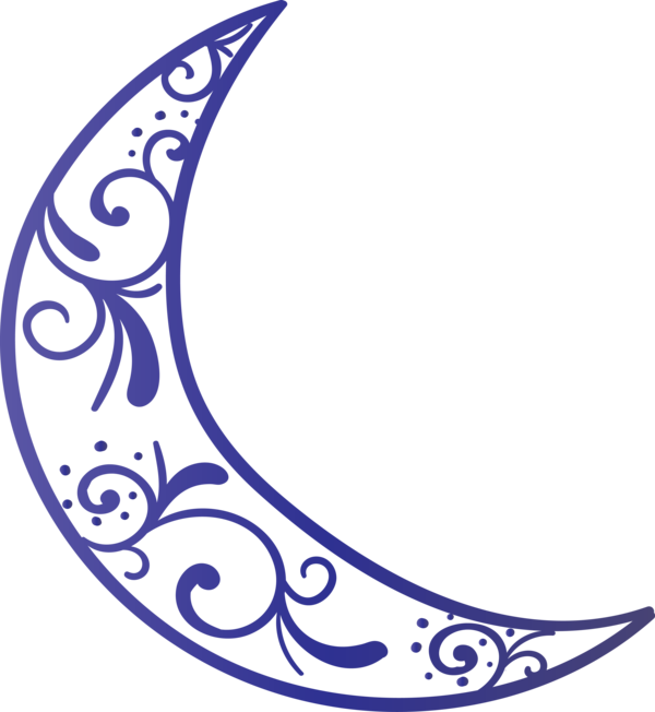 Transparent Ramadan Design Crescent Pattern for Ramadan Moon for Ramadan