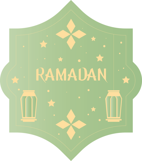 Transparent Ramadan Green Yellow Leaf for EID Ramadan for Ramadan