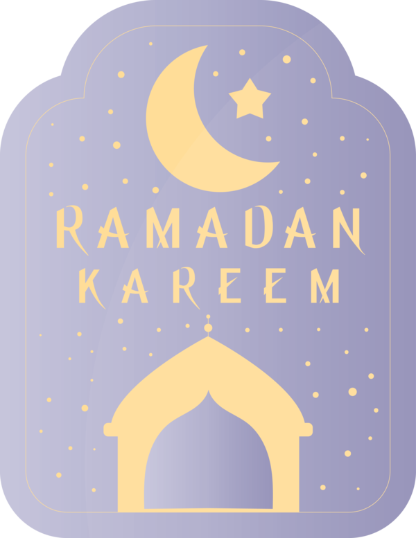 Transparent Ramadan Yellow Font Meteorological phenomenon for EID Ramadan for Ramadan