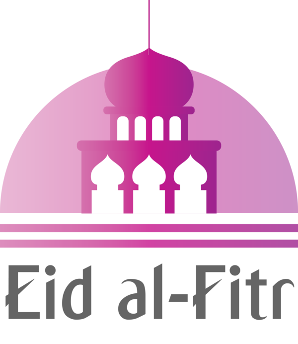 Transparent Eid al Fitr Pink Logo Text for Id al fitr for Eid Al Fitr