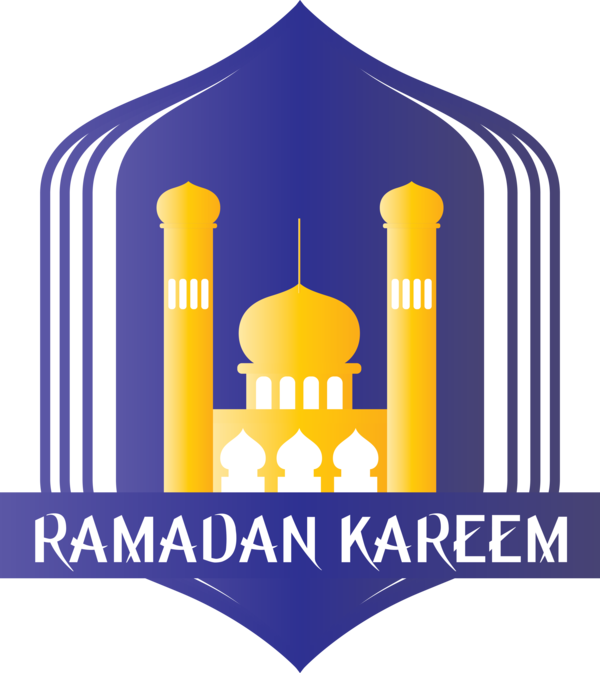 Transparent Ramadan Logo Yellow Line for EID Ramadan for Ramadan