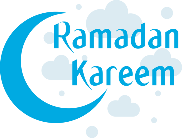 Transparent Ramadan Text Font Aqua for EID Ramadan for Ramadan