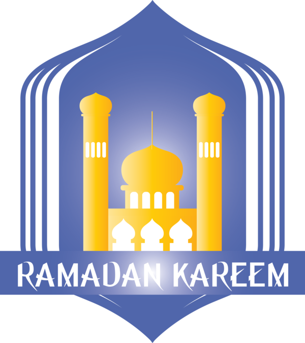Transparent Ramadan Yellow Logo Line for EID Ramadan for Ramadan