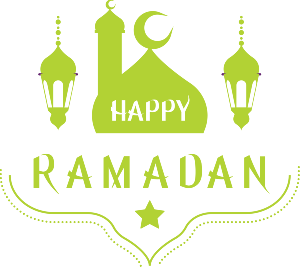 Transparent Ramadan Green Logo for EID Ramadan for Ramadan