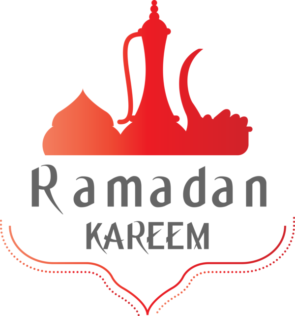 Transparent Ramadan Logo Red for EID Ramadan for Ramadan