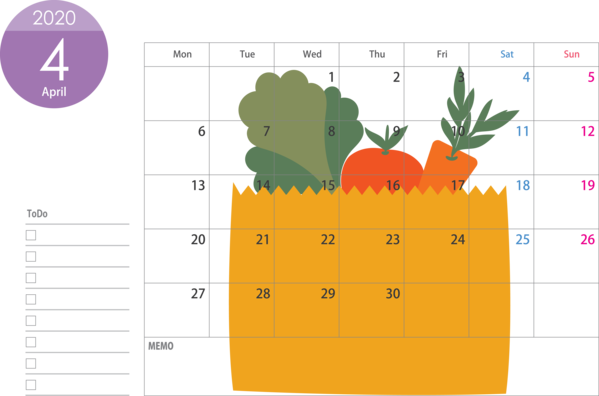 Transparent New Year Cactus Pineapple Plant for Printable 2020 Calendar for New Year