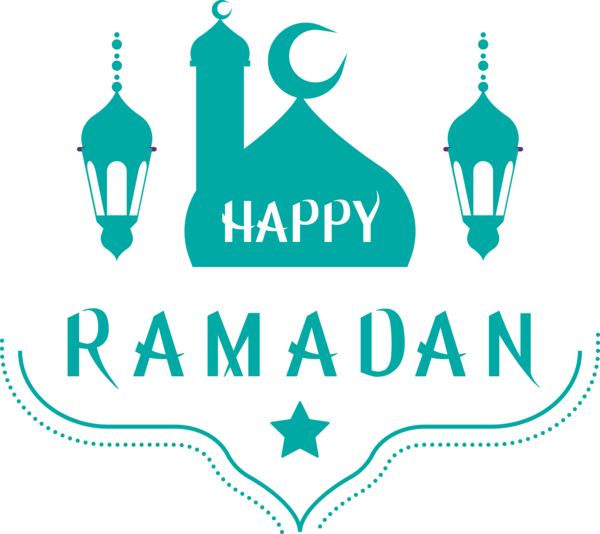 Transparent Ramadan Turquoise Aqua Teal for EID Ramadan for Ramadan