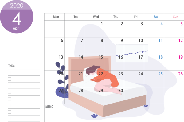 Transparent New Year Line Room Furniture for Printable 2020 Calendar for New Year