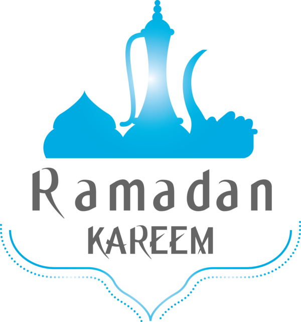Transparent Ramadan Logo Aqua for EID Ramadan for Ramadan