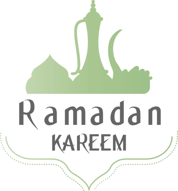Transparent Ramadan Logo Green for EID Ramadan for Ramadan