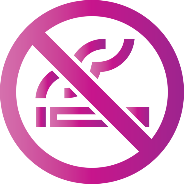 Transparent World No-Tobacco Day Line Font Symbol for No Tobacco Day for World No Tobacco Day
