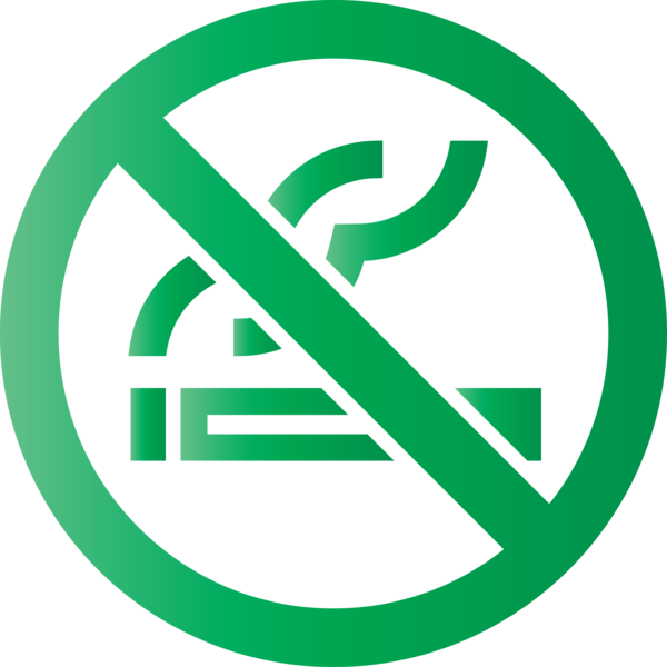 Transparent World No-Tobacco Day Line Sign Symbol for No Tobacco Day for World No Tobacco Day