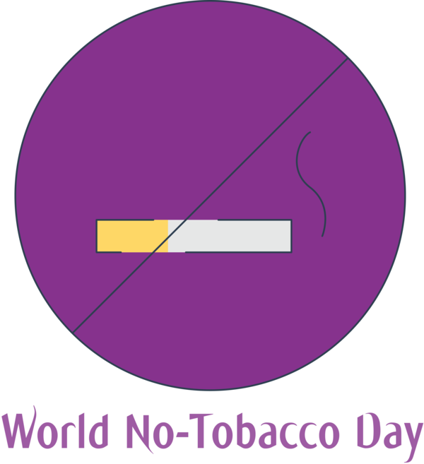 Transparent World No-Tobacco Day Purple Violet Circle for No Tobacco Day for World No Tobacco Day