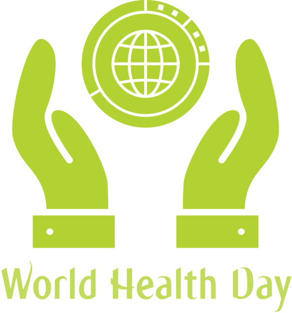 Transparent World Health Day Green Logo for Health Day for World Health Day