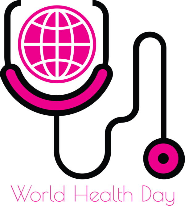 Transparent World Health Day Pink Line Line art for Health Day for World Health Day