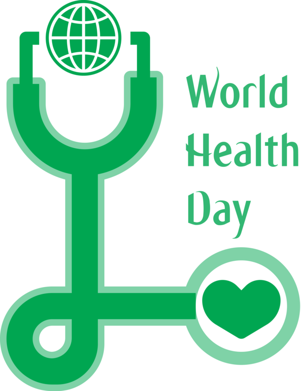 Transparent World Health Day Green Line Symbol for Health Day for World Health Day