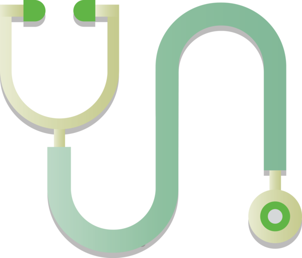 Transparent National Doctors' Day Green Line Font for Stethoscope for National Doctors Day