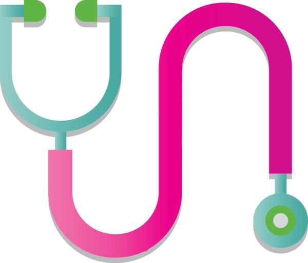 Transparent National Doctors' Day Pink Line Circle for Stethoscope for National Doctors Day