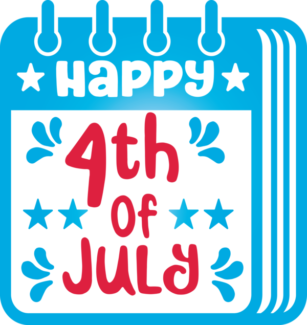 Transparent US Independence Day Font Birthday candle for 4th Of July for Us Independence Day