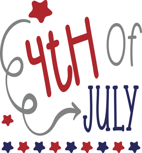 Transparent US Independence Day Text Font for 4th Of July for Us Independence Day