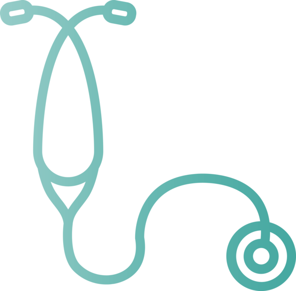 Transparent National Doctors' Day Turquoise Aqua Teal for Stethoscope for National Doctors Day