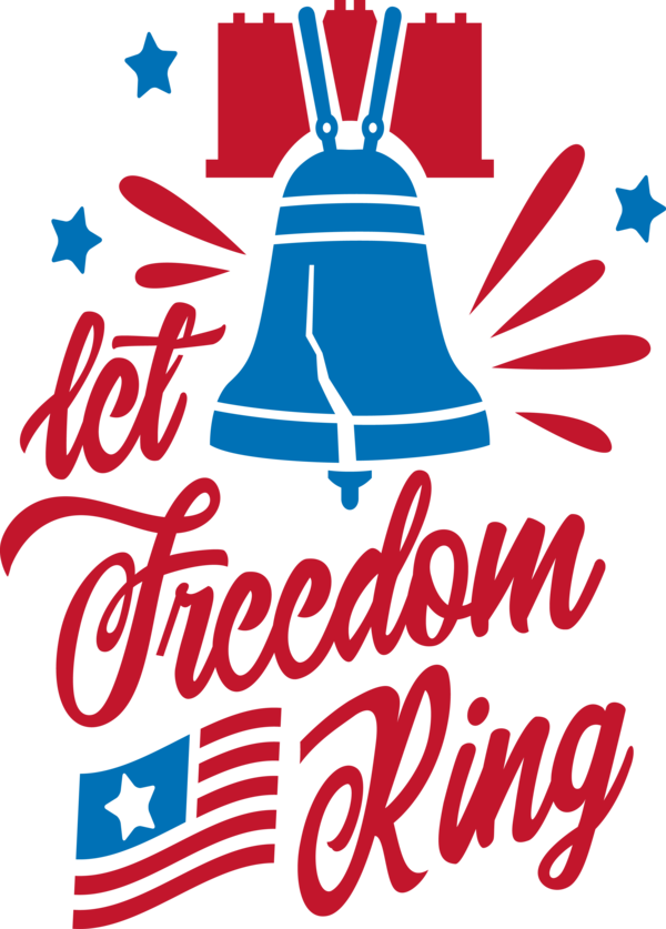 Transparent US Independence Day Font for Let Freedom Ring for Us Independence Day