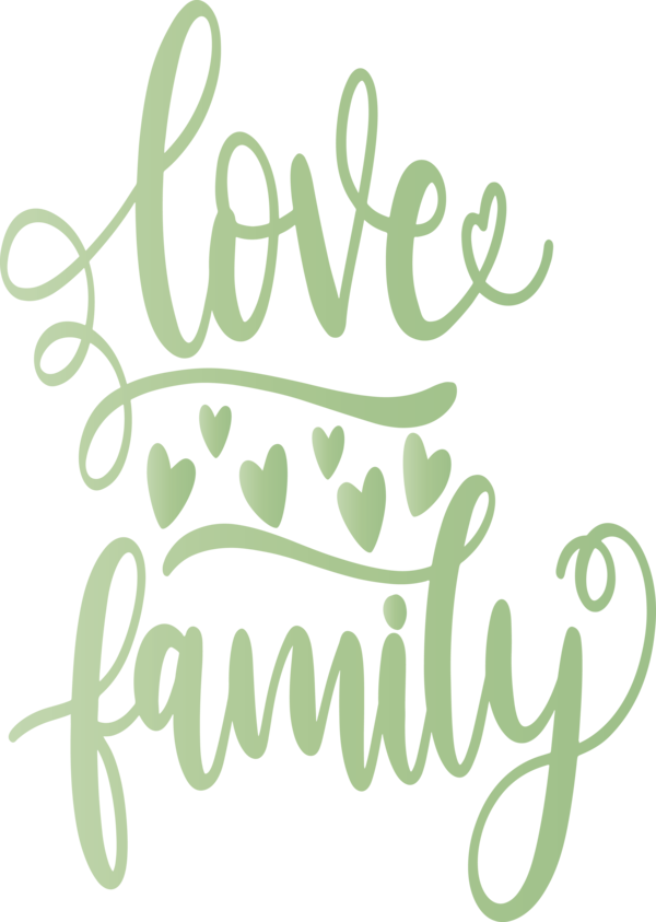 Transparent Family Day Font Text Logo for Family Love for Family Day
