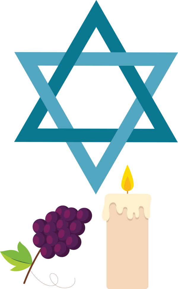 Transparent Passover Line Font Logo for Happy Passover for Passover