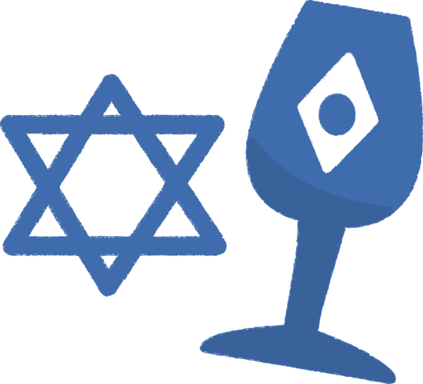 Transparent Passover Sign Electric blue Symbol for Happy Passover for Passover