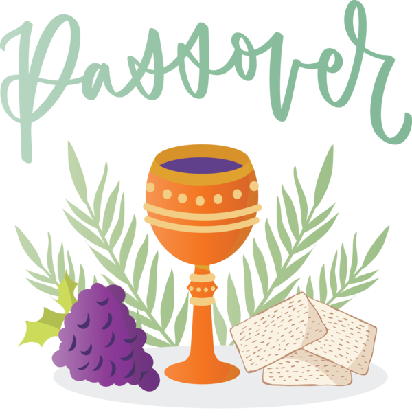 Transparent Passover Drinkware Tableware Plant for Happy Passover for Passover
