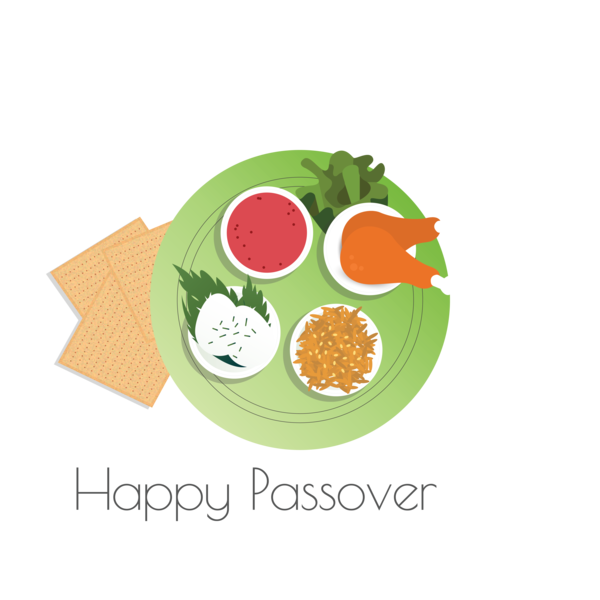 Transparent Passover Green Food group Plate for Happy Passover for Passover