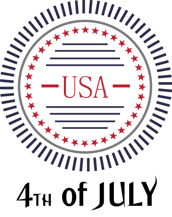 Transparent US Independence Day Logo Font for 4th Of July for Us Independence Day