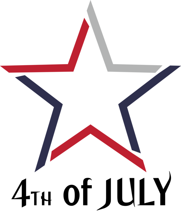 Transparent US Independence Day Line Logo Star for 4th Of July for Us Independence Day
