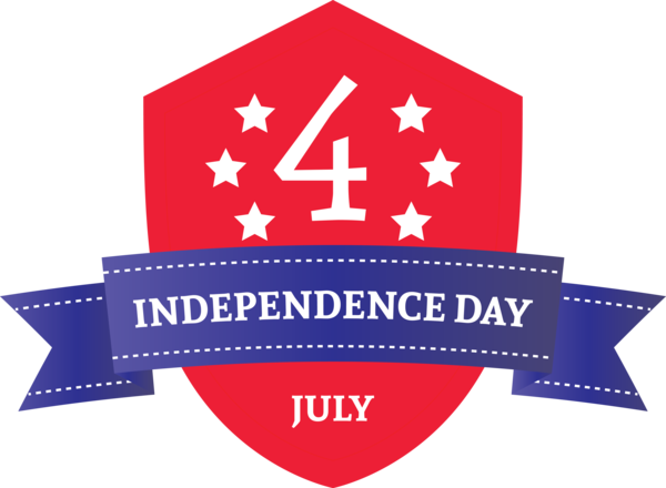 Transparent US Independence Day Logo Label for 4th Of July for Us Independence Day